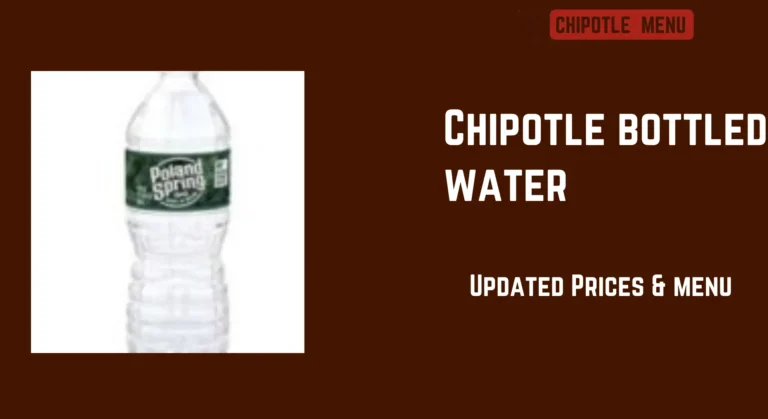 Bottled Water Chipotle
