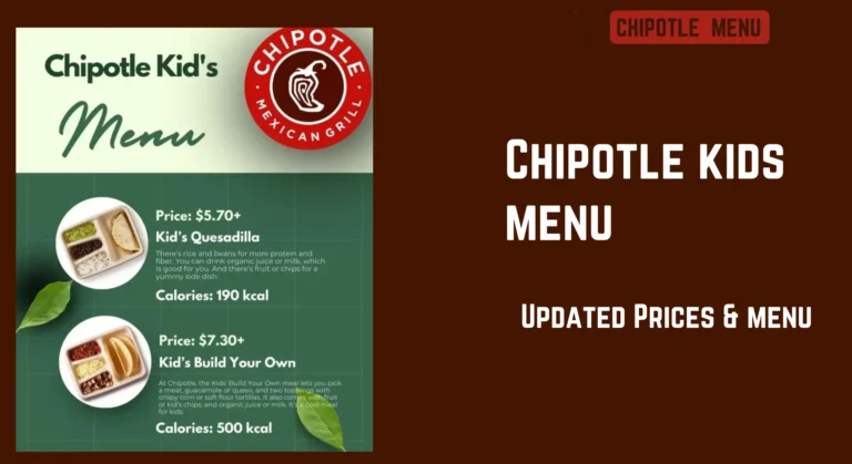 Chipotle Kids Menu