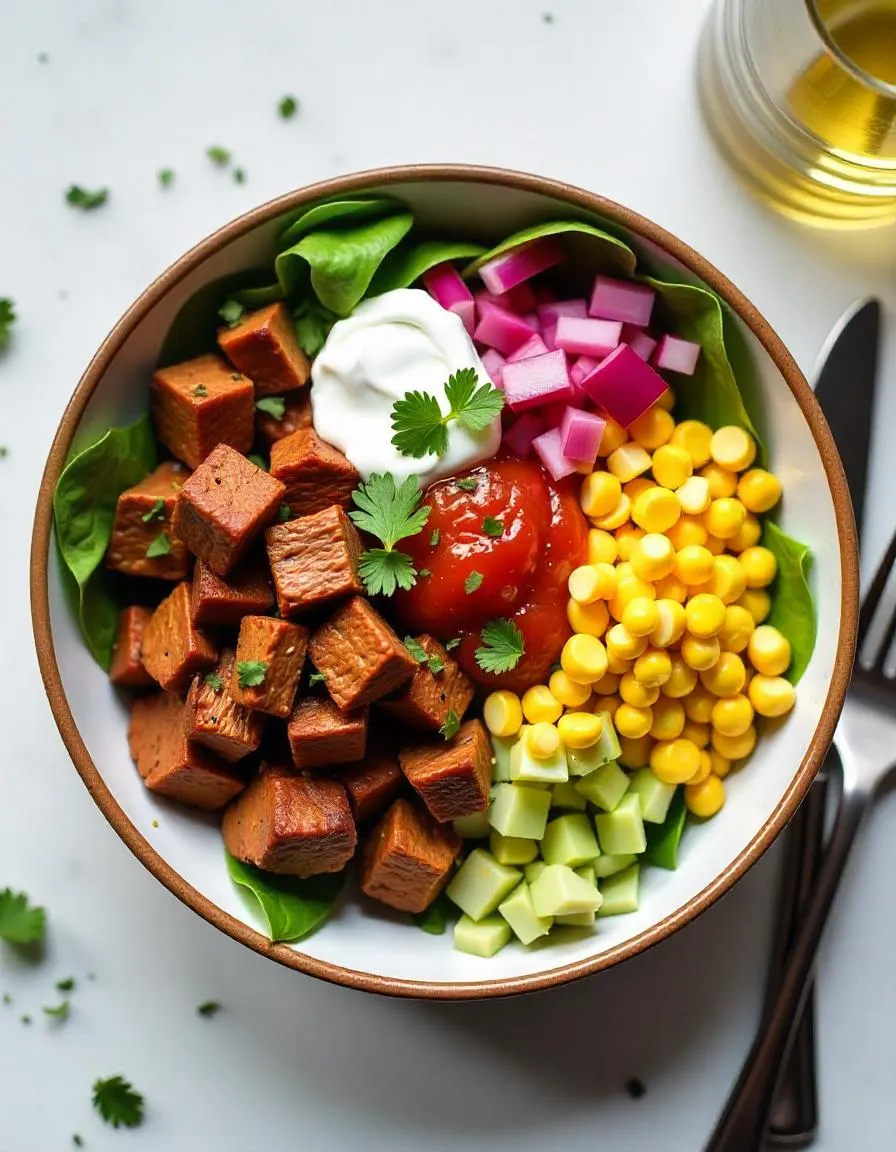 Keto bowl with barbaco