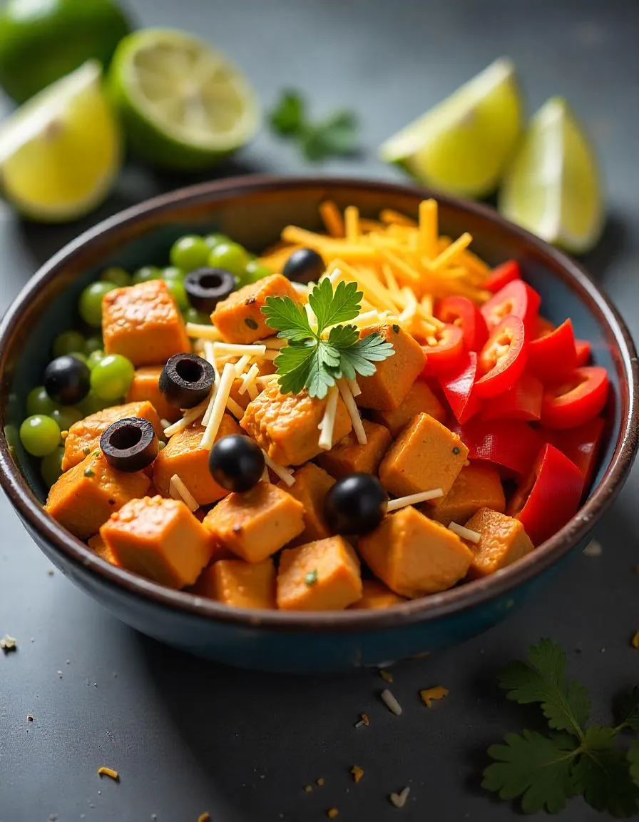 Keto bowl with chicken