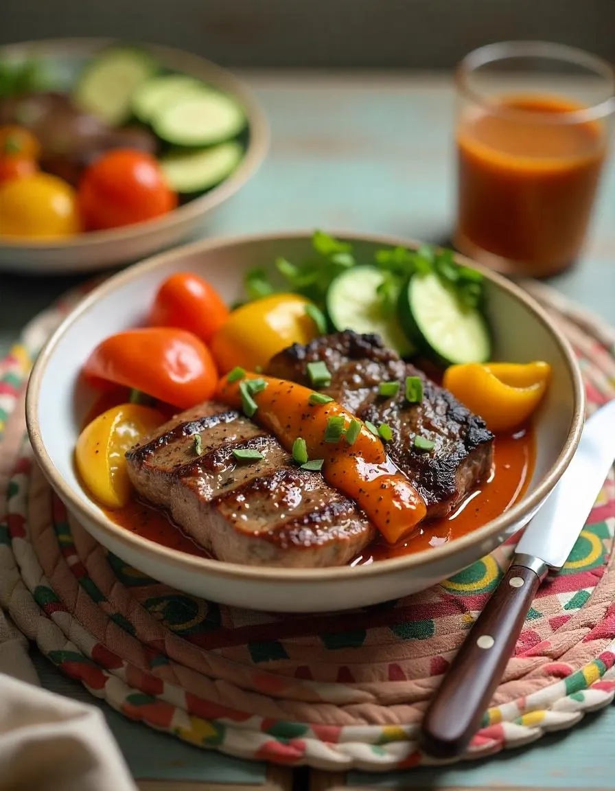 Keto bowl with steak