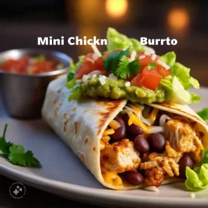 Mini chicken burrito